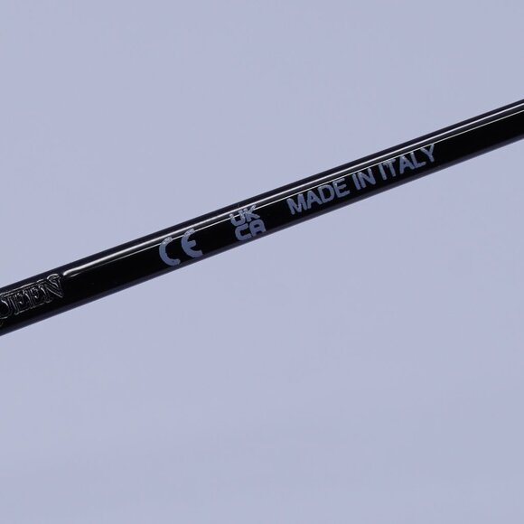 Alexander McQueen AM0317S 001 Sunglasses Black Geometric Frame, Grey Lenses - Picture 10 of 11